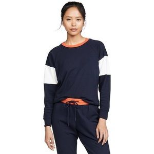 EUC Navy sweatshirt with white and orange. Size S​​